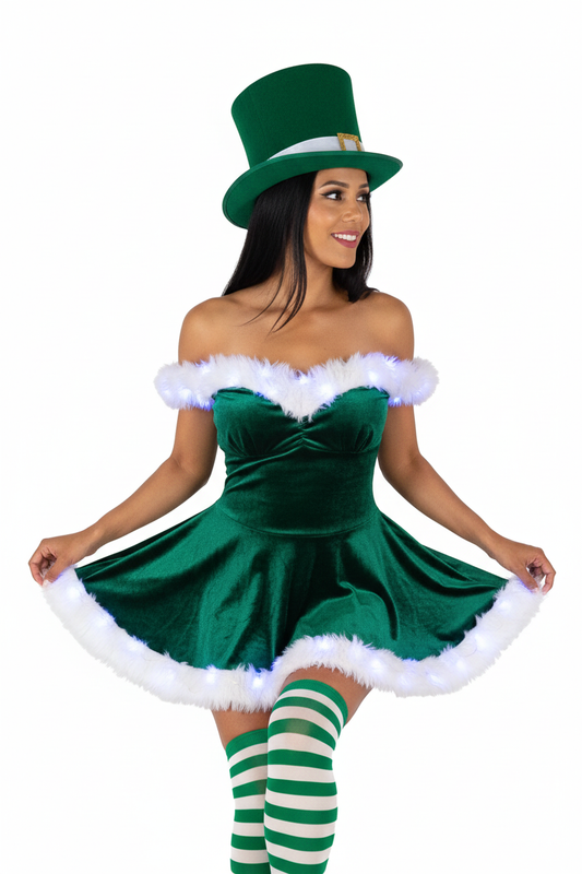 Emerald green dress - Full glow